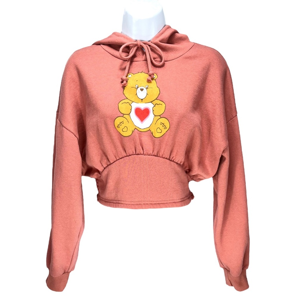 Mad Engine Care Bears Tender Heart Cropped Hoodie Women’s Medium‎